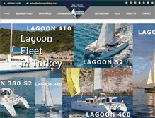 Tablet Screenshot of bareboatcharters.net